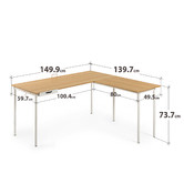 Studio Home Natural Solomon L-Shaped Desk
