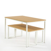 Studio Home 3 Piece Vonda Dining Table &amp; Bench Set