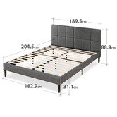 Studio Home Harlow Upholstered Platform Bed