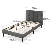 Studio Home Harlow Upholstered Platform Bed