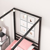 Studio Home Black Cytus Canopy Bed Frame