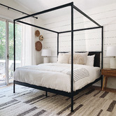 Studio Home Black Cytus Canopy Bed Frame
