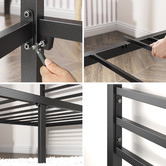 Studio Home Black Cytus Canopy Bed Frame | Temple & Webster