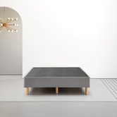 Studio Home Grey Justin Upholstered Bed Base