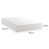 Studio Home Medium Green Tea Memory Foam Mattress