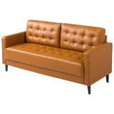 Studio Home Humphrey Faux Leather 3 Seater Sofa