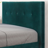 Studio Home Green Kristian Velvet Double Bed