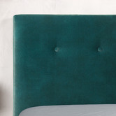 Studio Home Green Kristian Velvet Double Bed