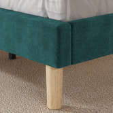 Studio Home Green Kristian Velvet Double Bed