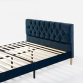 Studio Home Kashif Velvet Queen Bed with USB Ports