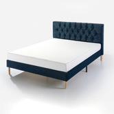 Studio Home Kashif Velvet Queen Bed with USB Ports
