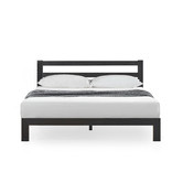 Studio Home Black Shari Steel Queen Bed
