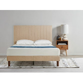Studio Home Beige Debi Double Bed Frame