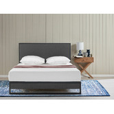 Studio Home Dark Grey Valentin Upholstered Bed