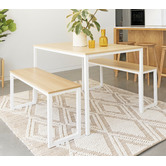 Studio Home 3 Piece Vonda Dining Table &amp; Bench Set