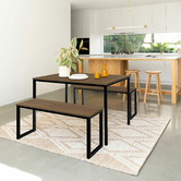 Studio Home 3 Piece Vonda Dining Table &amp; Bench Set