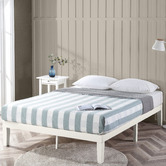 Studio Home White Belvedere Wooden Bed Base
