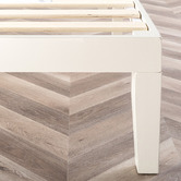 Studio Home White Belvedere Wooden Bed Base