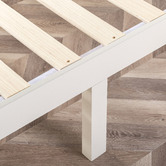 Studio Home White Belvedere Wooden Bed Base