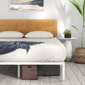 Studio Home Natural &amp; White Ciria Metal &amp; Bamboo Bed