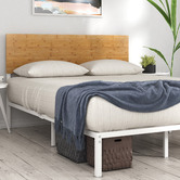 Studio Home Natural &amp; White Ciria Metal &amp; Bamboo Bed