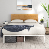 Studio Home Natural &amp; White Ciria Metal &amp; Bamboo Bed