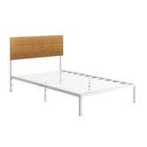 Studio Home Natural &amp; White Ciria Metal &amp; Bamboo Bed