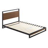 Studio Home Houston Timber & Metal Platform Bed | Temple & Webster