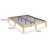 Studio Home Natural Emory Bed Base