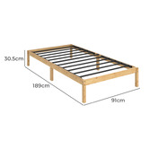 Studio Home Natural Emory Bed Base