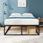 Studio Home Black Pilato H45cm Steel Bed Base