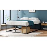 Studio Home Black Pilato H45cm Steel Bed Base