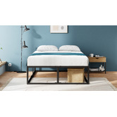 Studio Home Black Pilato H45cm Steel Bed Base