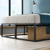 Studio Home Black Pilato H45cm Steel Bed Base