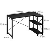 Studio Home Black Apollo Computer Desk