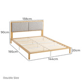 Studio Home Marcie Bamboo Bed Frame