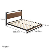 Studio Home Houston Timber &amp; Metal Platform Bed