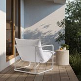 Studio Home Wesley Outdoor Stainless Steel Lounge Chair