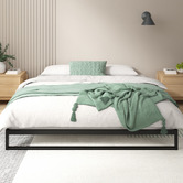 Studio Home Black Brienne Metal Bed Base