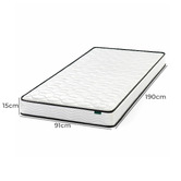 Studio Home White Ciria Bonnell Spring Single Mattress