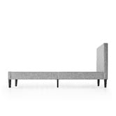 Studio Home Light Grey Laybell Fabric Bed with Headboard