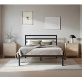 Studio Home Black Metal Platform Bed