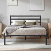 Studio Home Black Metal Platform Bed