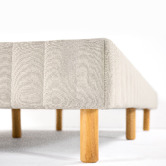 Studio Home Beige Kim Upholstered Bed Base