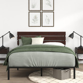 Studio Home Black Ciria Metal &amp; Bamboo Bed