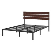 Studio Home Black Ciria Metal &amp; Bamboo Bed
