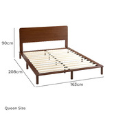 Studio Home Walnut Portia Bamboo Wood Bed Frame