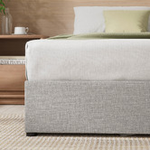 Studio Home Light Grey Jaliyah Upholstered Gas Lift Bed Base