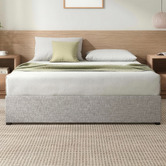 Studio Home Light Grey Jaliyah Upholstered Gas Lift Bed Base