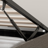 Studio Home Light Grey Jaliyah Upholstered Gas Lift Bed Base